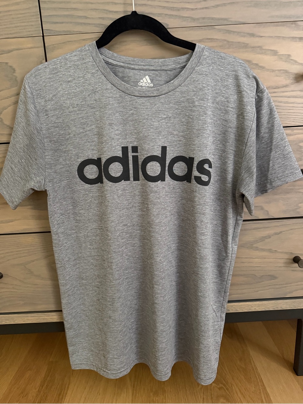adidas Grey Logo Short Sleeve Tee